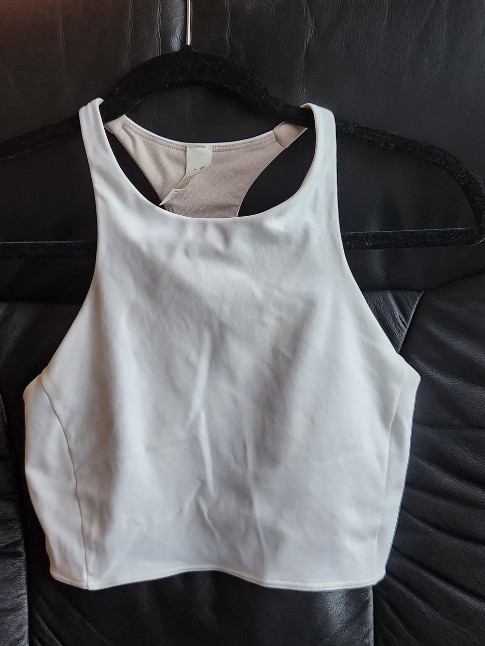 lululemon athletica White Cropped High-Neck Tank